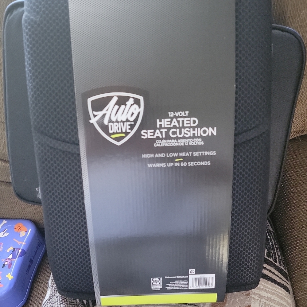Auto Drive Black Heated Seat Cushion - Picture 2 of 3